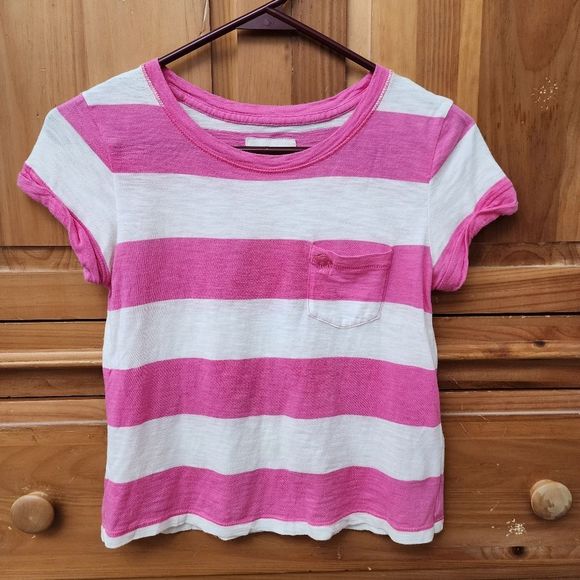 Abercrombie Striped Tee Girls Size M - Picture 1 of 8